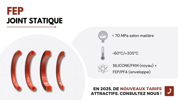 Découvrez notre gamme de joints FEP, des performances à des tarifs avantageux pour 2025 !
